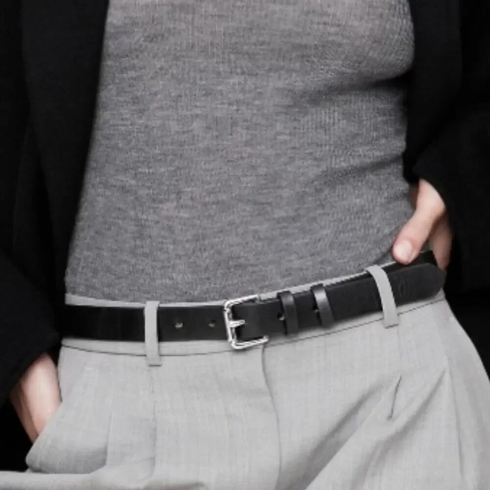 Banana Republic Hudson Leather Belt Black S
